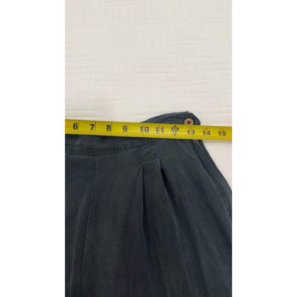 Sue Wong Vintage Pleated Trousers Charcoal Grey High Waisted Tapered Pants - Picture 6 of 9